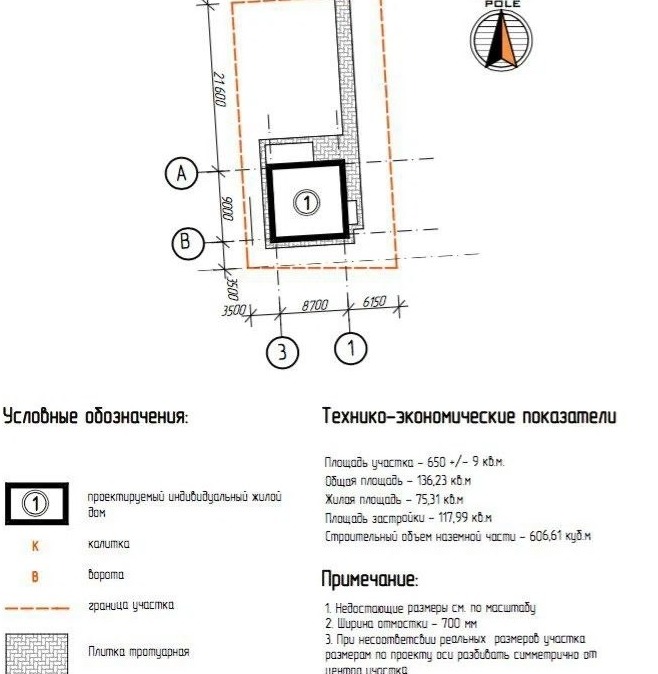 Северная часть дендроплана